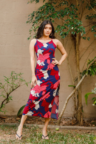 VIANNA BACK TIE MIDI DRESS