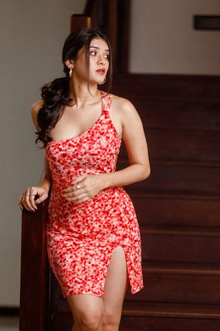 GIANNA ONE SHOULDER MINI DRESS