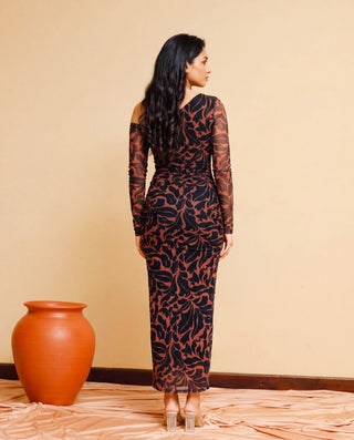 CHRISTIANA MESH BODYCON DRESS
