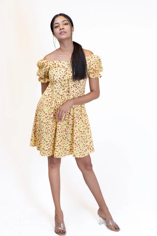 ZOEY FLORAL FLARED DRESS