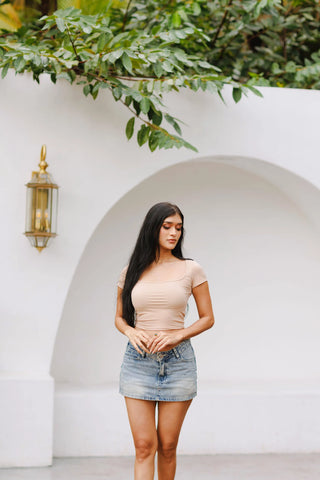 BELLA SQUARE NECK BASIC TOP