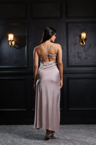 Cassandra Silver Glow Party Dress