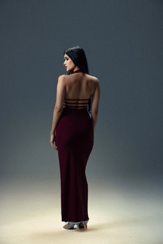 MEGAN SIDE SLIT BODYCON DRESS